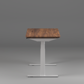 Model 304 Pro Electric Standing Desk | Walnut Wood | 55 x 28 in | White Legs