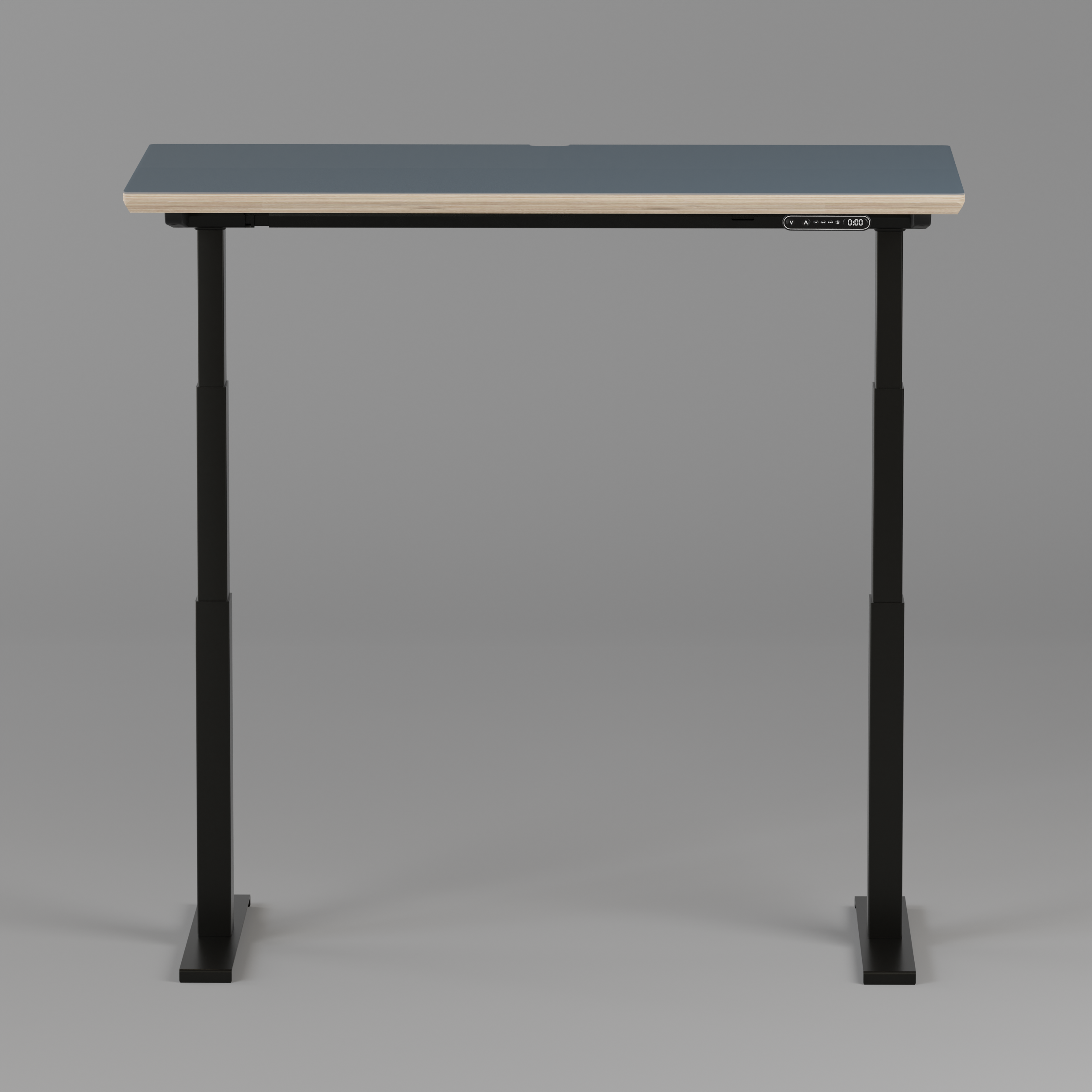 Model 301 Electric Standing Desk | Yale Blue | 48 x 24 in | Black Legs