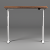 Model 304 Pro Electric Standing Desk | Walnut Wood | 60 x 30 in | White Legs