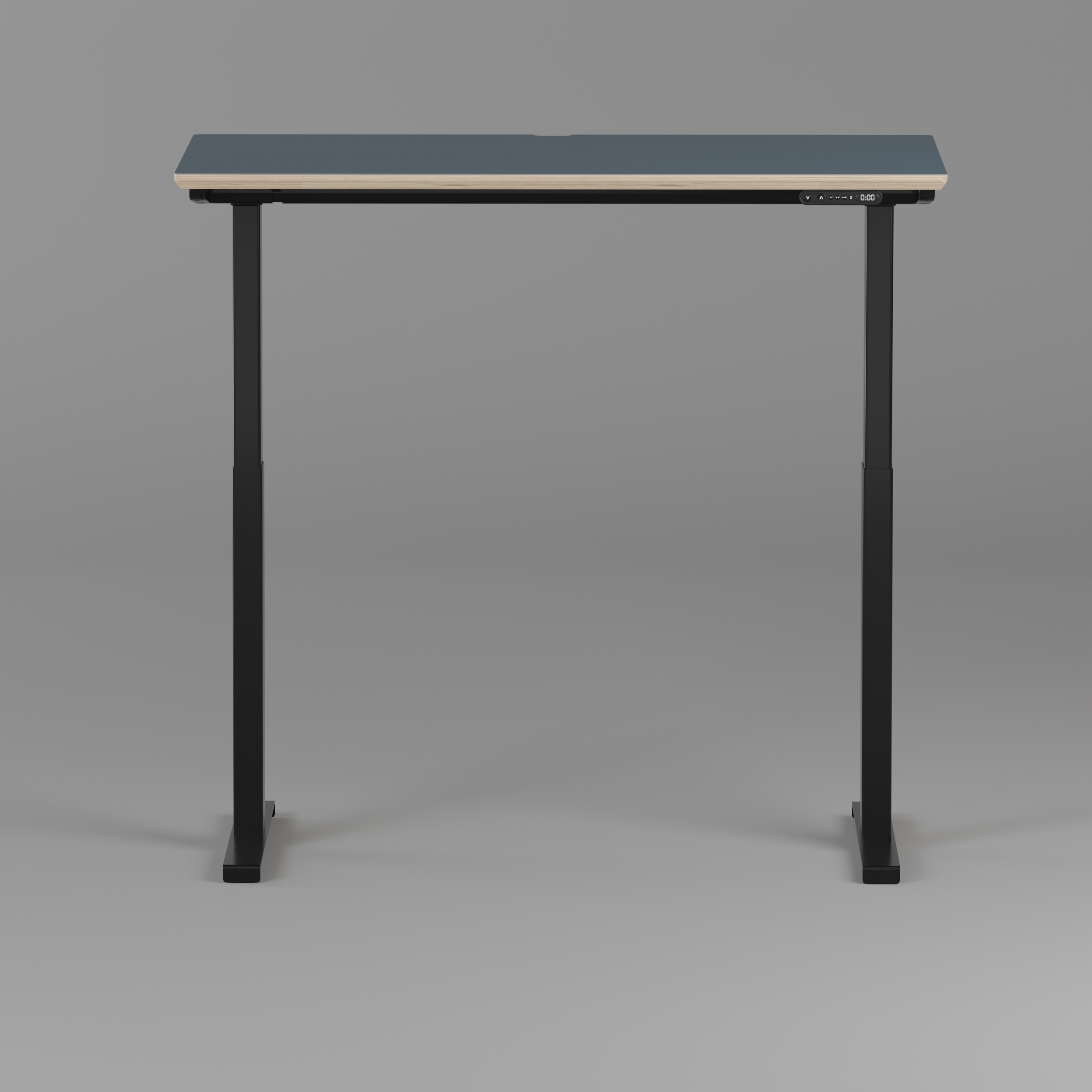 Model 301 | Height Adjustable Desk/Standing Desk (48"x24") | Yale Blue | Black Legs