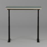 Model 301 Electric Standing Desk | Moss Green  | 48 x 24 in | Black Legs