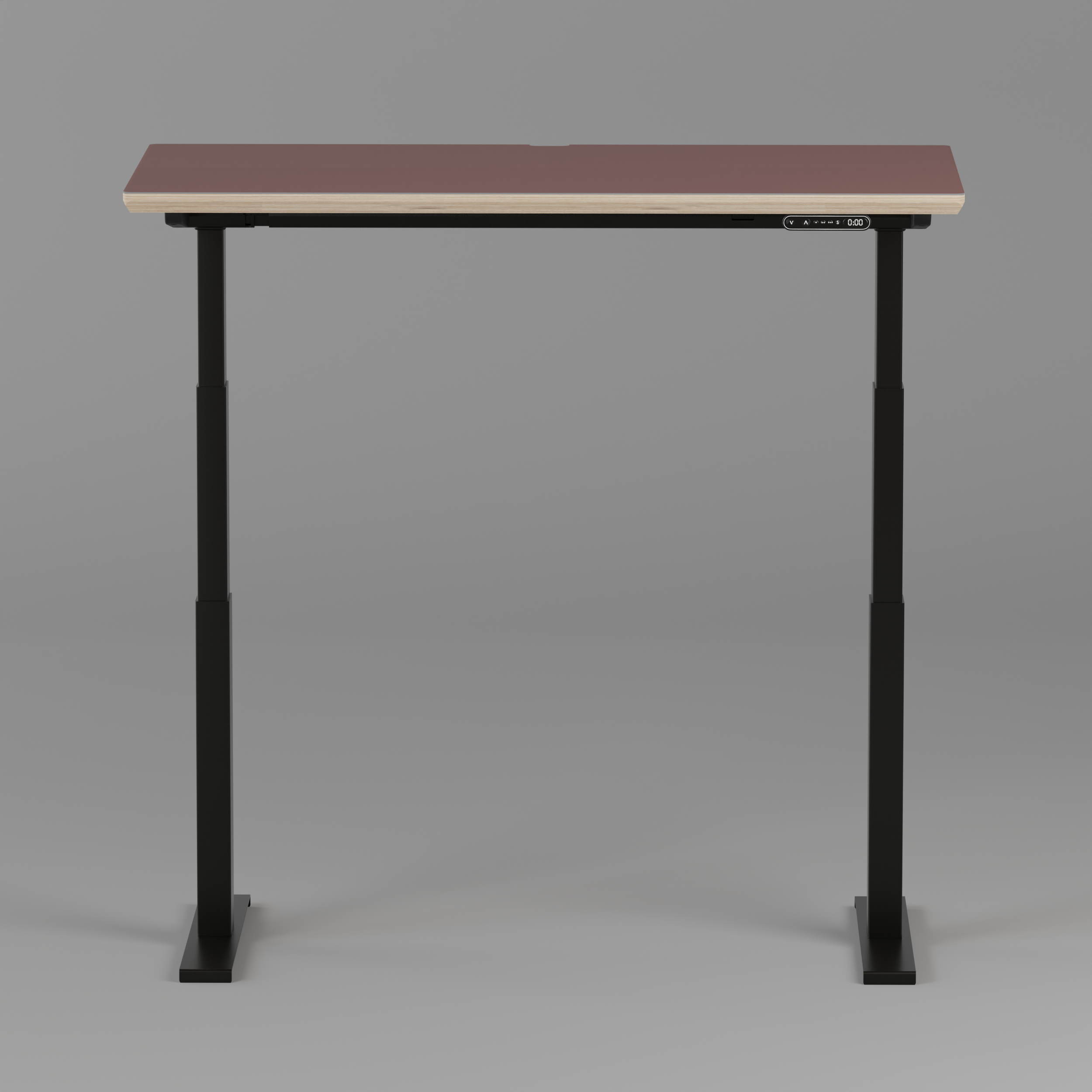 Model 301 Electric Standing Desk | Rosso | 48 x 24 in | Black Legs