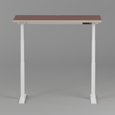 Model 301 Electric Standing Desk | Rosso | 48 x 24 in | White Legs