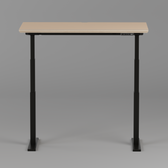 Model 301 Electric Standing Desk | Beige | 48 x 24 in | Black Legs