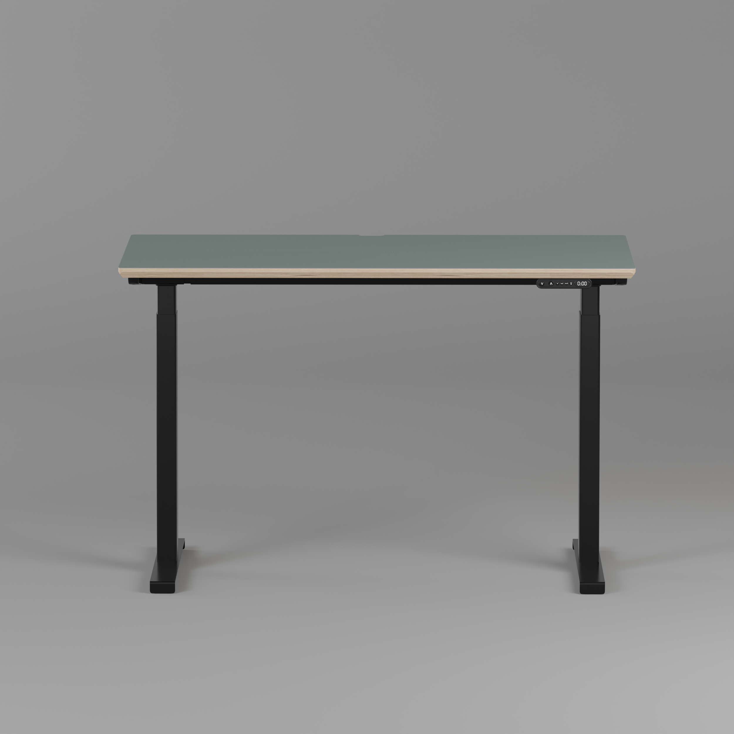 Model 301 | Height Adjustable Desk/Standing Desk (48"x24") | Moss Green | Black Legs