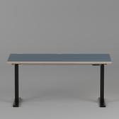 Model 301 Electric Standing Desk | Yale Blue | 55 x 27 in | Black Legs