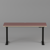 Model 301 Electric Standing Desk | Rosso | 55 x 27 in | Black Legs