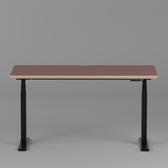 Model 301 Electric Standing Desk | Rosso | 55 x 27 in | Black Legs