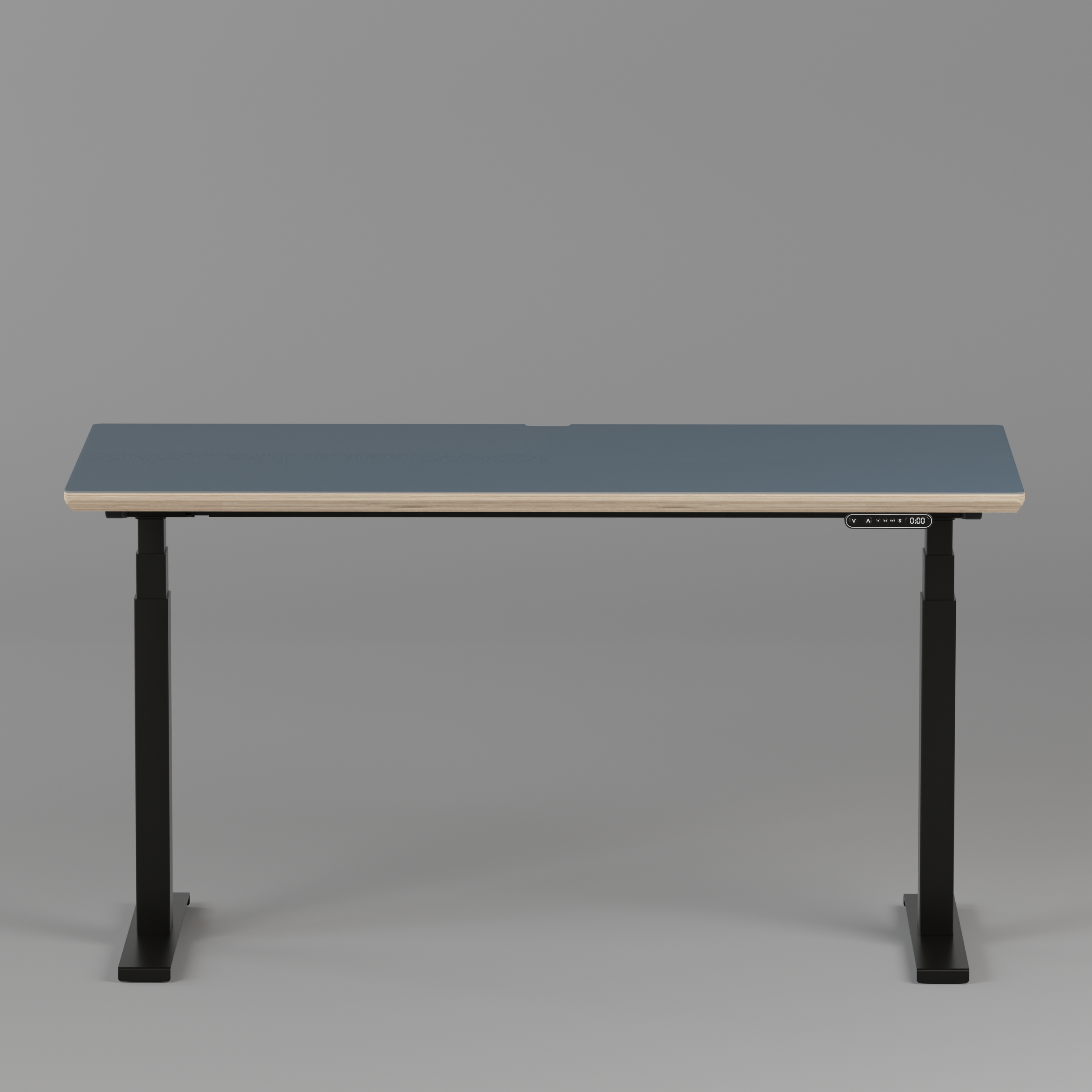 Model 301 Electric Standing Desk | Yale Blue | 55 x 27 in | Black Legs
