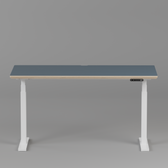 Model 301 Electric Standing Desk | Yale Blue  | 55 x 27 in | White Legs
