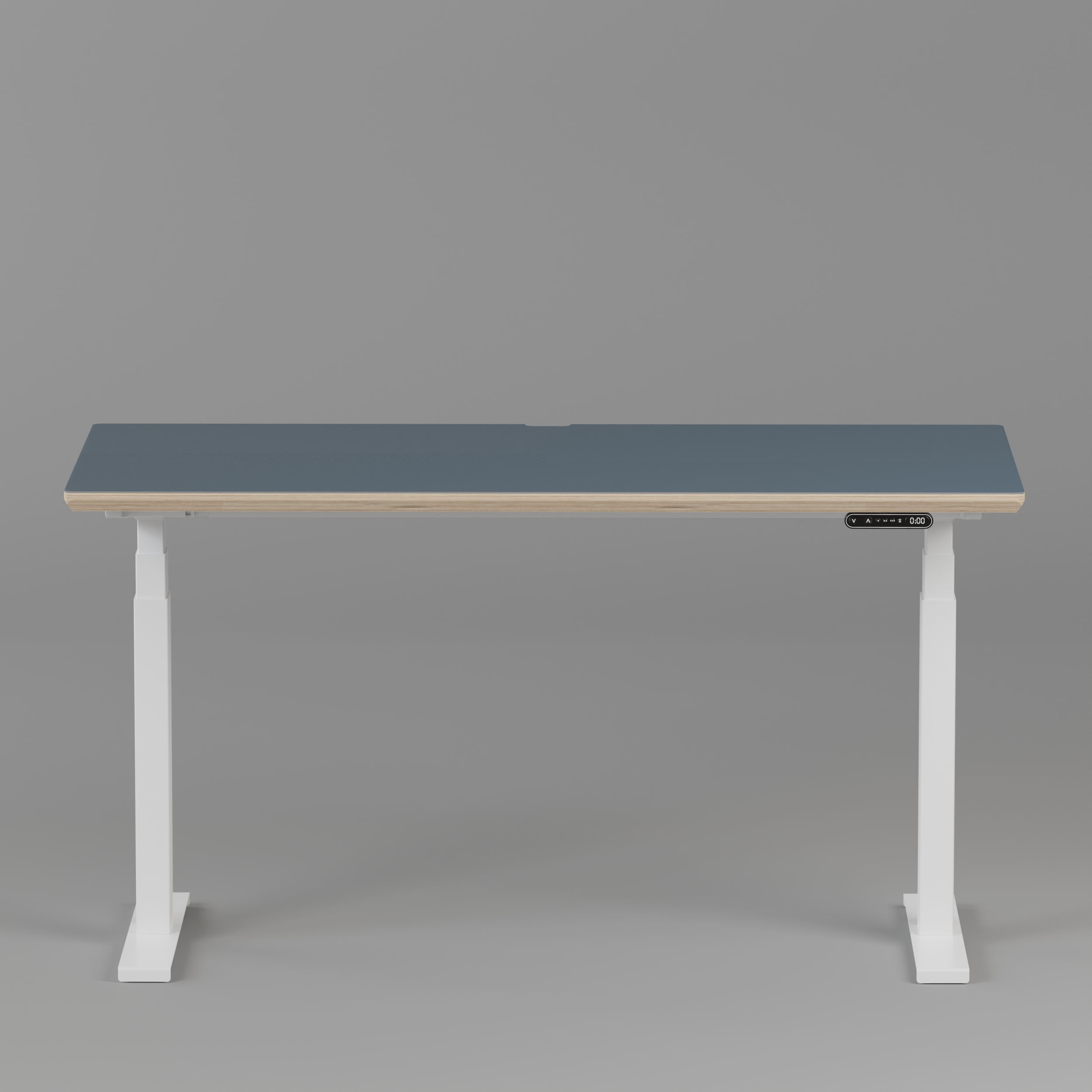 Model 301 Electric Standing Desk | Yale Blue  | 55 x 27 in | White Legs