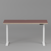 Model 301 Electric Standing Desk | Rosso | 55 x 27 in | White Legs