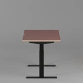 Model 301 Electric Standing Desk | Rosso | 55 x 27 in | Black Legs