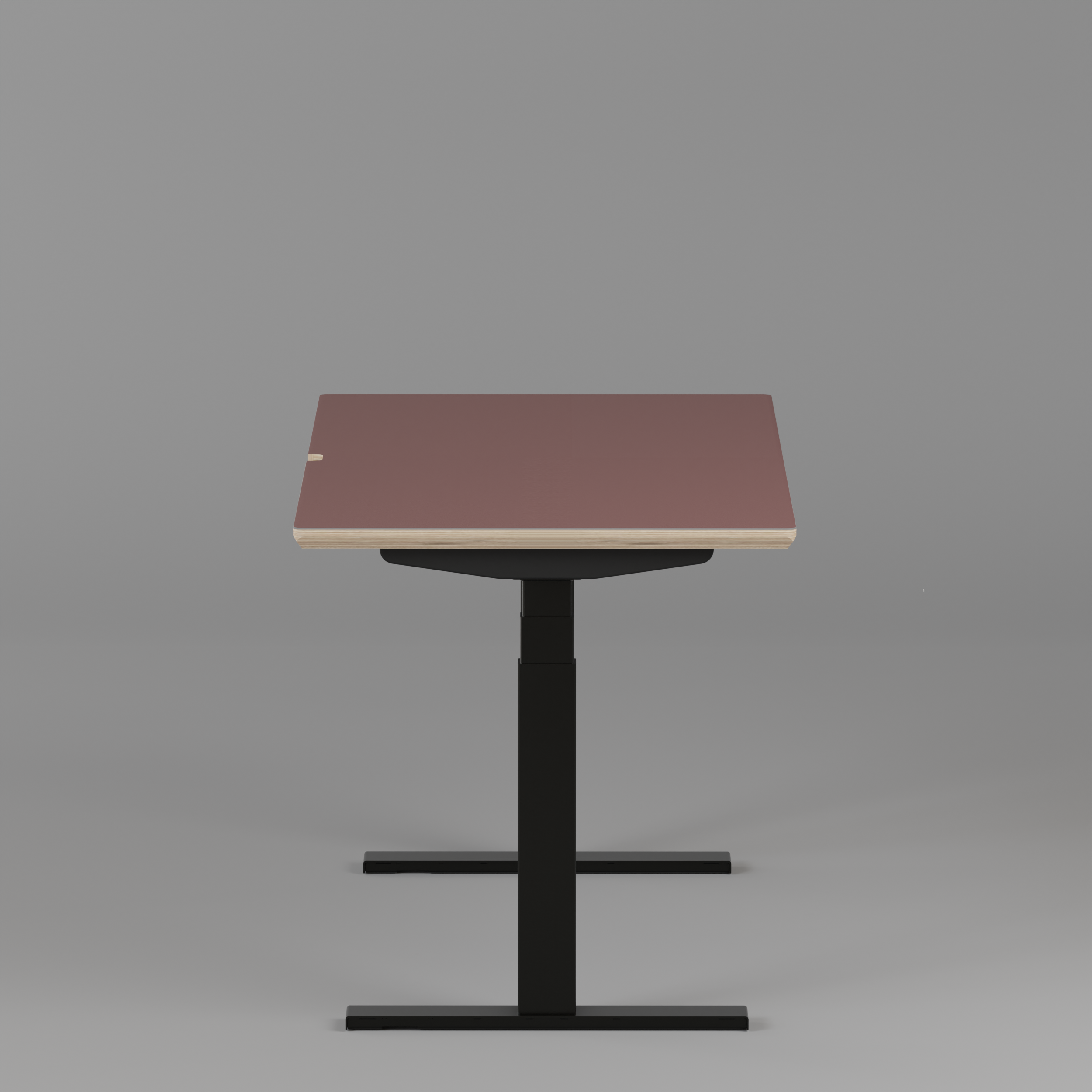 Model 301 Electric Standing Desk | Rosso | 55 x 27 in | Black Legs