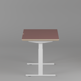 Model 301 Electric Standing Desk | Rosso | 55 x 27 in | White Legs