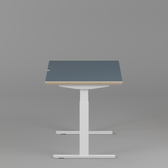 Model 301 Electric Standing Desk | Yale Blue  | 55 x 27 in | White Legs