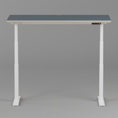Model 301 Electric Standing Desk | Yale Blue  | 55 x 27 in | White Legs