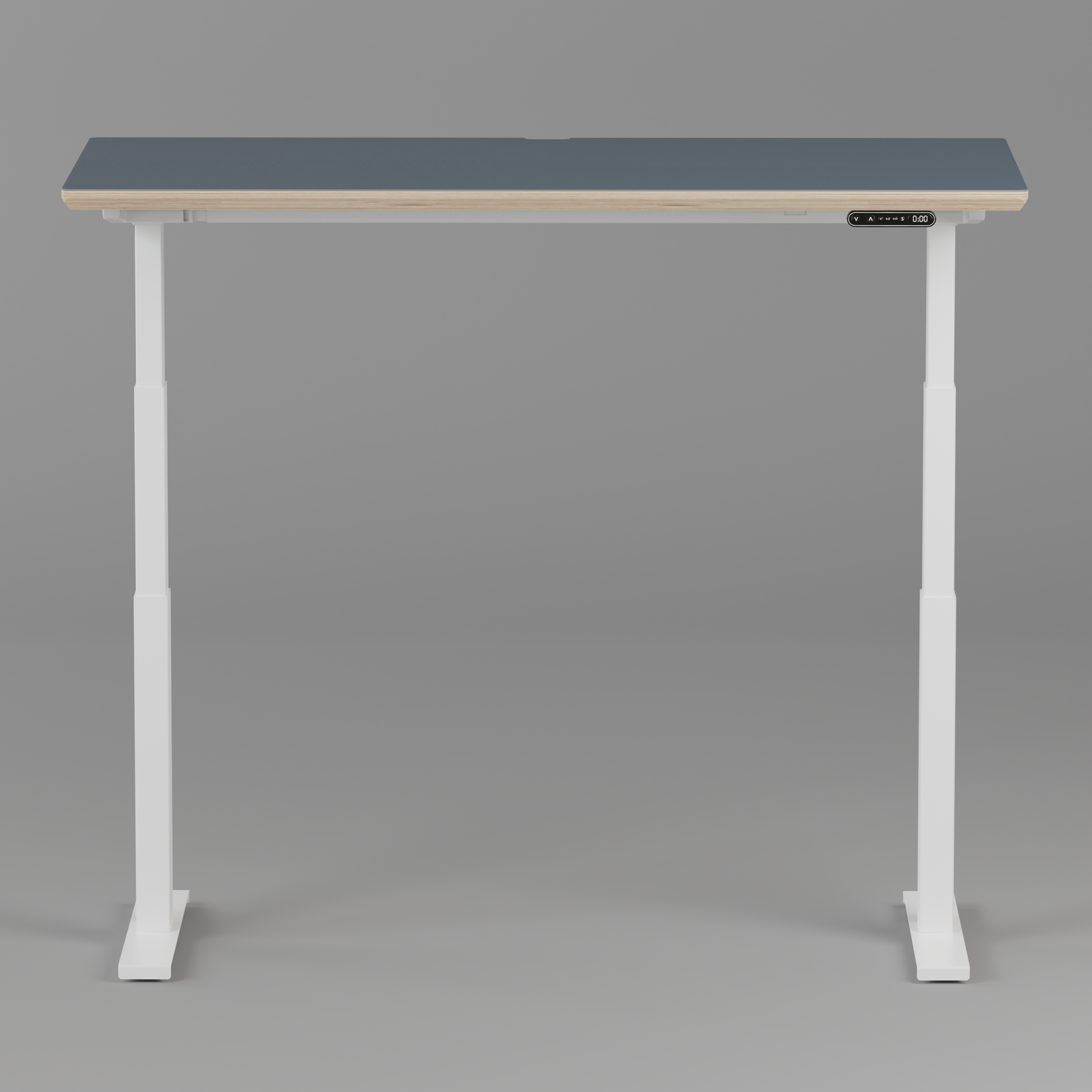 Model 301 Electric Standing Desk | Yale Blue  | 55 x 27 in | White Legs