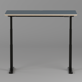 Model 301 Electric Standing Desk | Yale Blue | 55 x 27 in | Black Legs