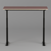 Model 301 Electric Standing Desk | Rosso | 55 x 27 in | Black Legs