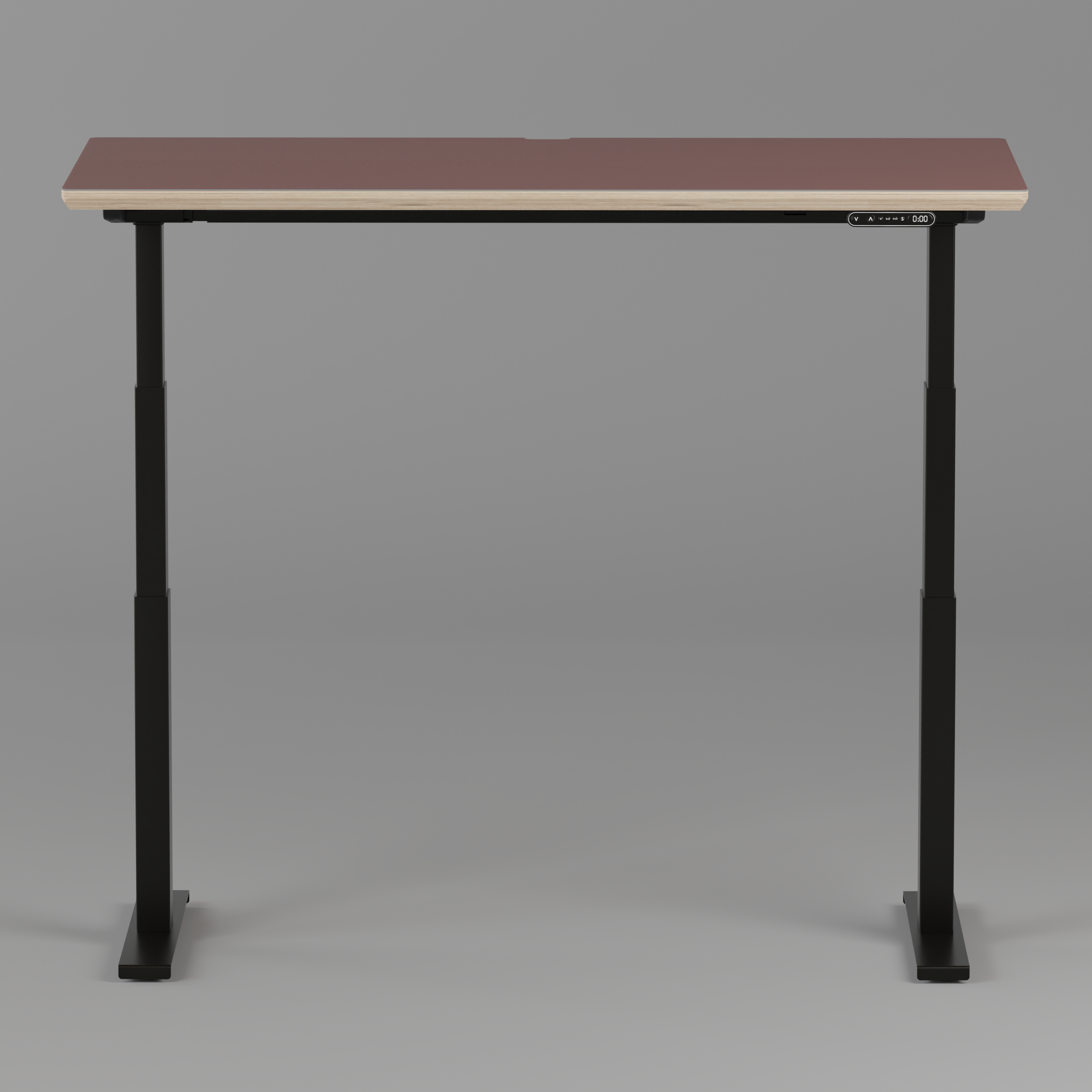 Model 301 Electric Standing Desk | Rosso | 55 x 27 in | Black Legs