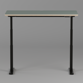 Model 301 Electric Standing Desk | Moss Green | 55 x 27 in | Black Legs