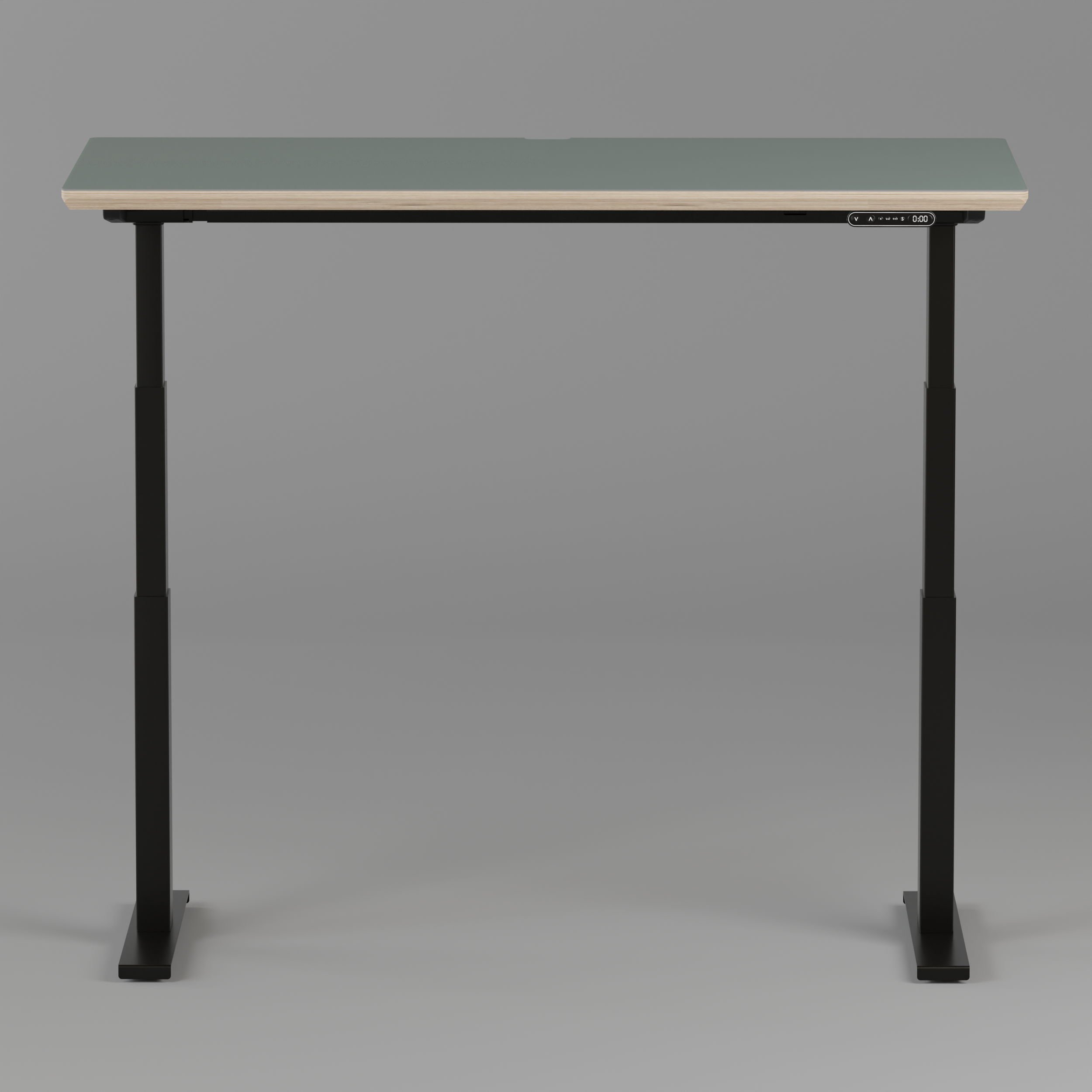 Model 301 Electric Standing Desk | Moss Green | 55 x 27 in | Black Legs