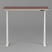 Model 301 Electric Standing Desk | Rosso | 55 x 27 in | White Legs