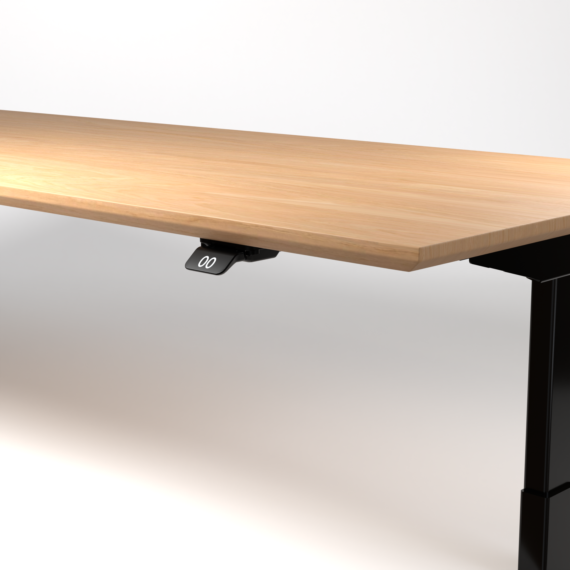 Model 304 | Pro High-Speed Solid-Wood Desk (68"x29") | Oak Wood | Black Legs
