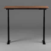 Model 304 Pro Electric Standing Desk | Walnut Wood | 60 x 30 in | Black Legs