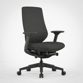 Pelicanwork ergonomic office chair in black with adjustable armrests and wheels