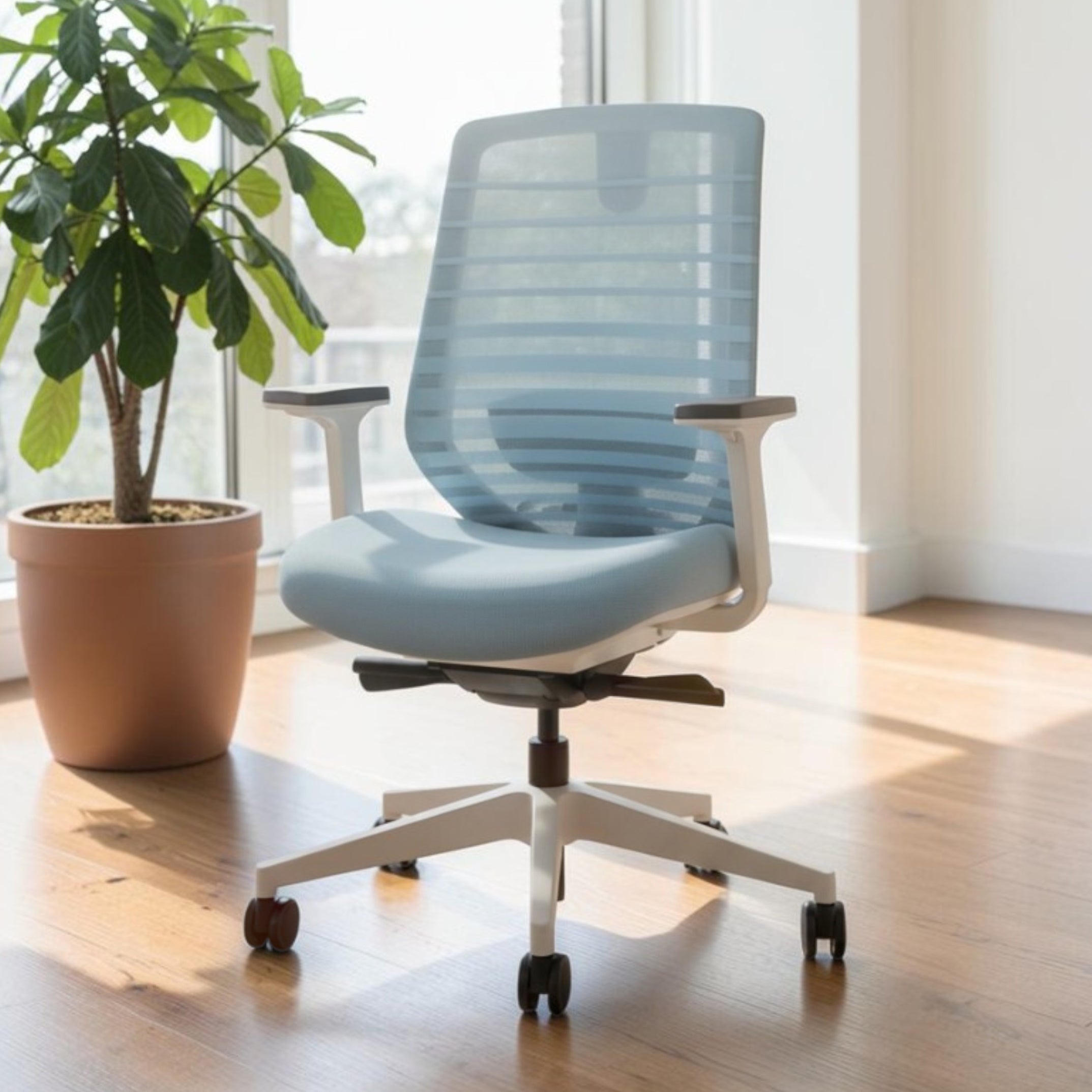 Model 11 Ergonomic Office Chair | Blue | Nylon Base
