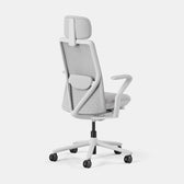 Verve Chair Mist ergonomic office chair with headrest, mesh back and lumbar support, rear view
