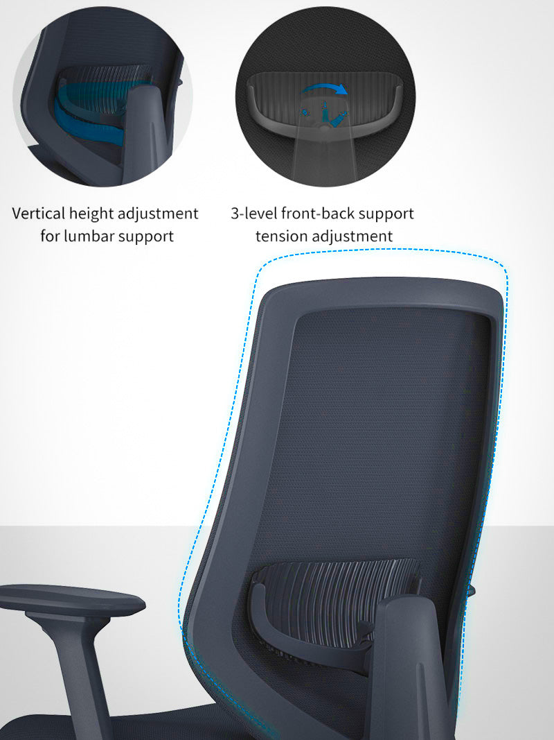 <strong>A True Lumbar Support with Tension Adjustment</strong>
