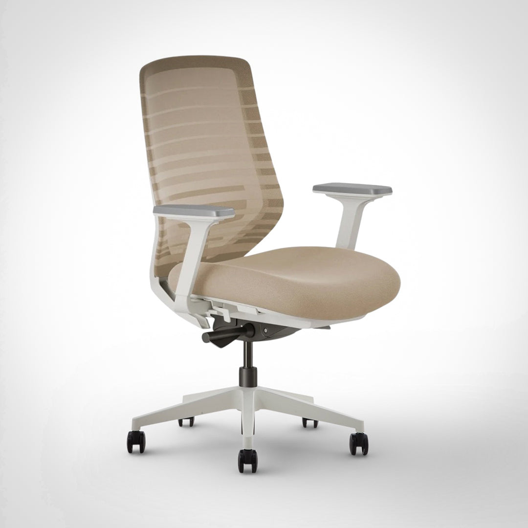 Model 11 Ergonomic Office Chair | Sand | Nylon Base