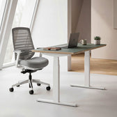 Model 301 Electric Standing Desk | Rosso | 55 x 27 in | Black Legs