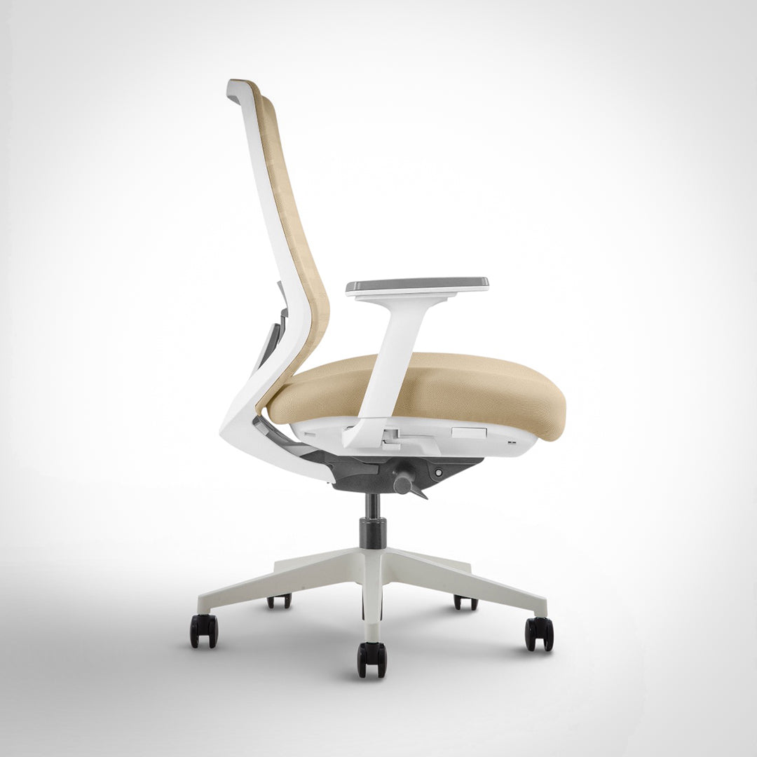 Model 11 Ergonomic Office Chair | Sand | Nylon Base