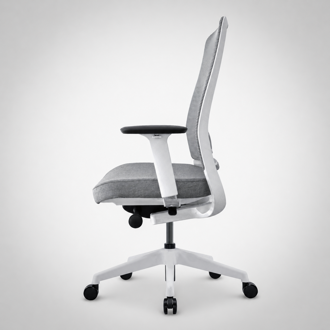 Model 54  Ergonomic Office Chair  | White/Grey | Nylon Base