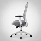 Model 54  Ergonomic Office Chair  | White/Grey | Nylon Base