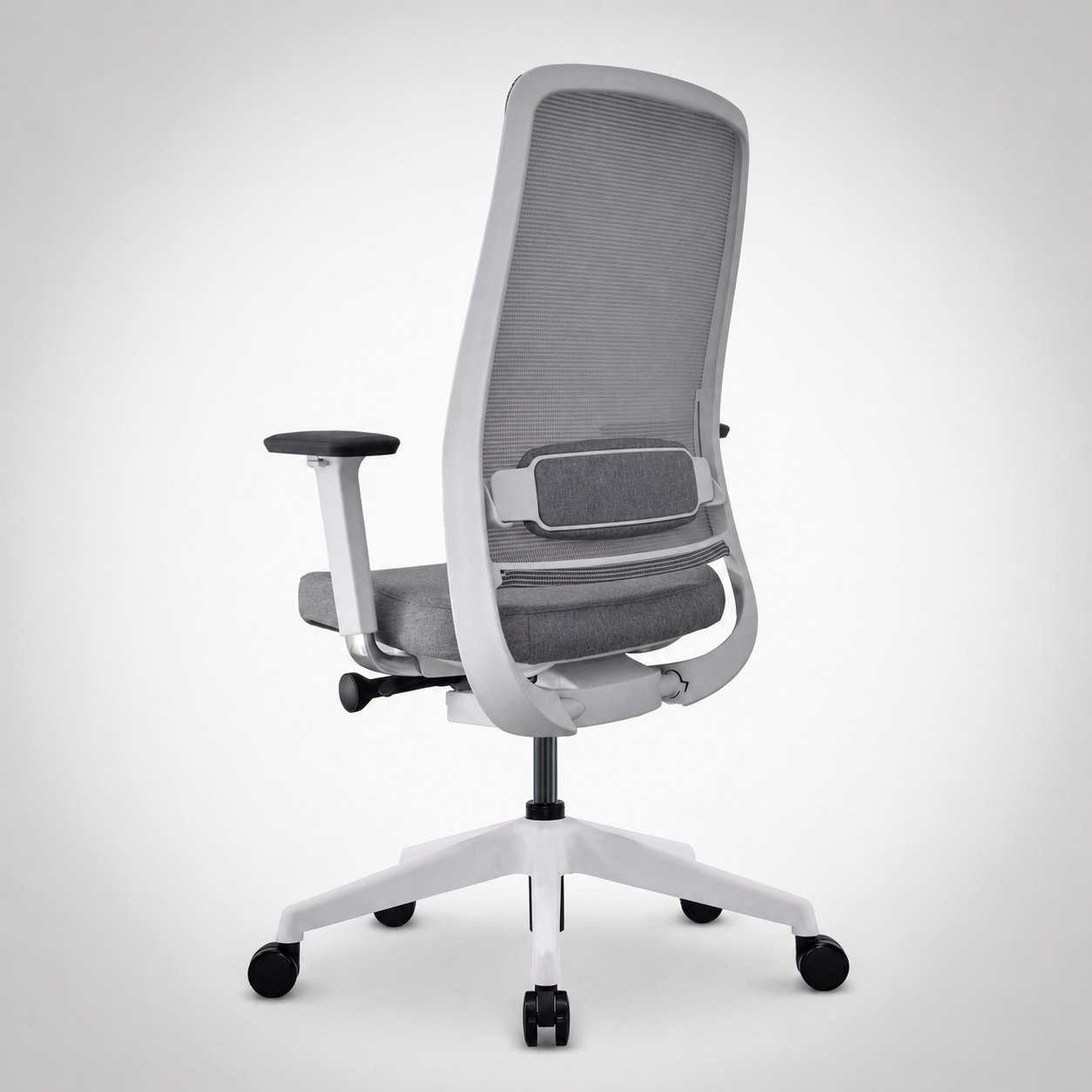 Model 54  Ergonomic Office Chair  | White/Grey | Nylon Base