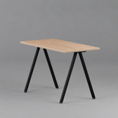 Model 203 Office Desk | Oak Veneer | Black Legs
