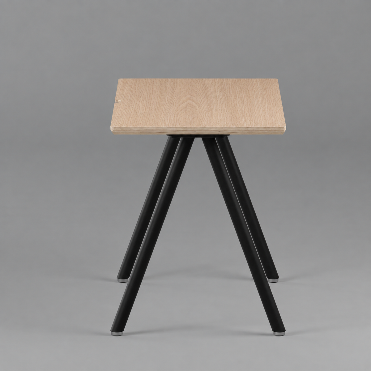 Model 203 Office Desk | Oak Veneer | Black Legs