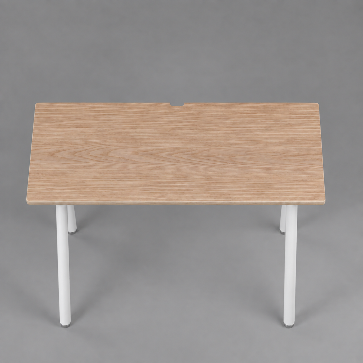 Model 203 Office Desk | Oak Veneer | White Legs