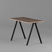 Model 203 Office Desk | Walnut Veneer | Black Legs