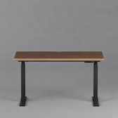Model 301 Electric Standing Desk | Walnut Veneer | 48 x 24 in | Black Legs