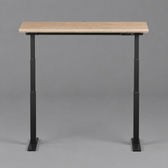 Model 301 Electric Standing Desk | Oak Veneer | 48 x 24 in | Black Legs