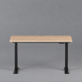 Model 301 Electric Standing Desk | Oak Veneer | 48 x 24 in | Black Legs