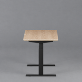 Model 301 Electric Standing Desk | Oak Veneer | 48 x 24 in | Black Legs