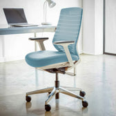 Model 11 Ergonomic Office Chair | Blue | Metal Base