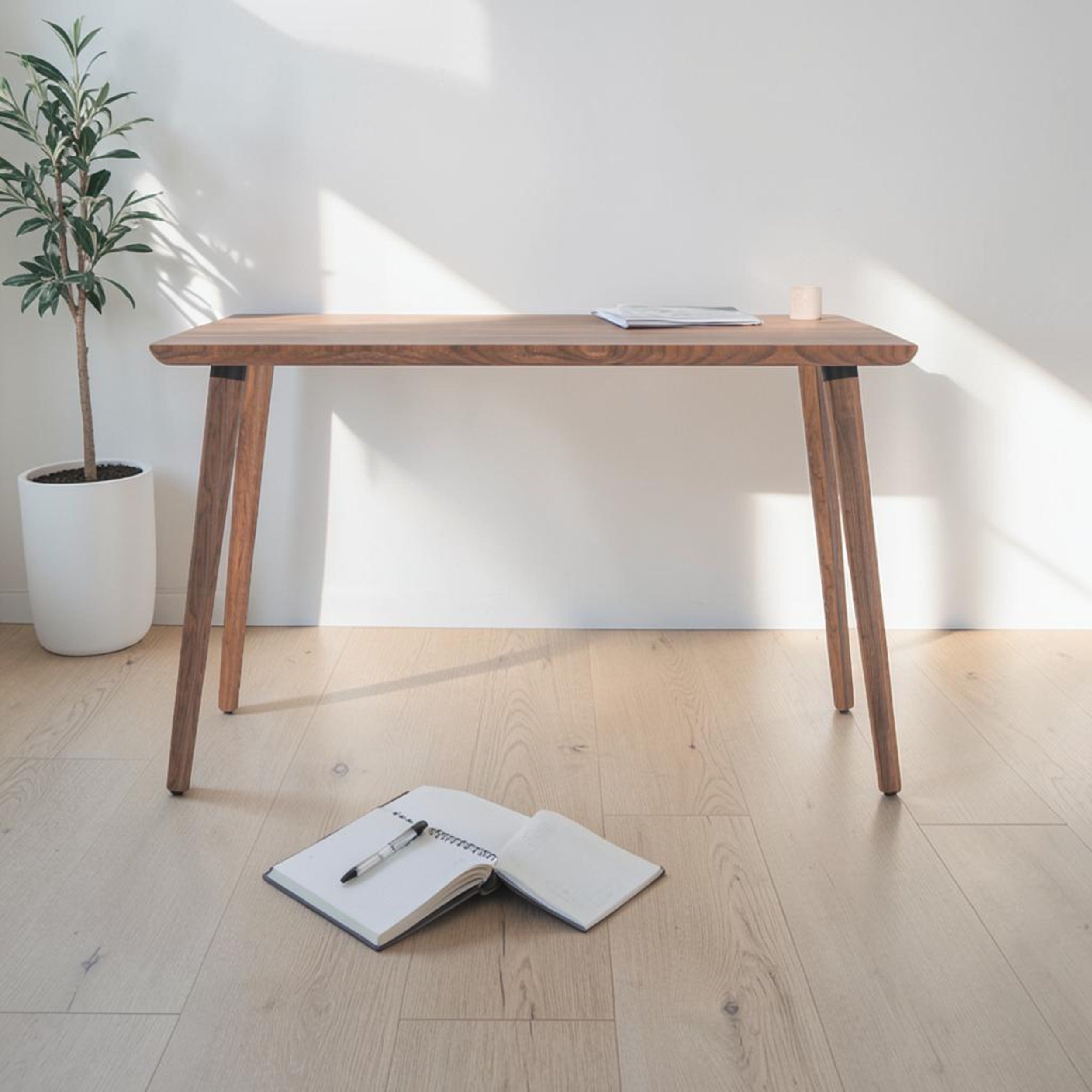 Model 207 | Solid American Walnut Wood Desk (48"x24")